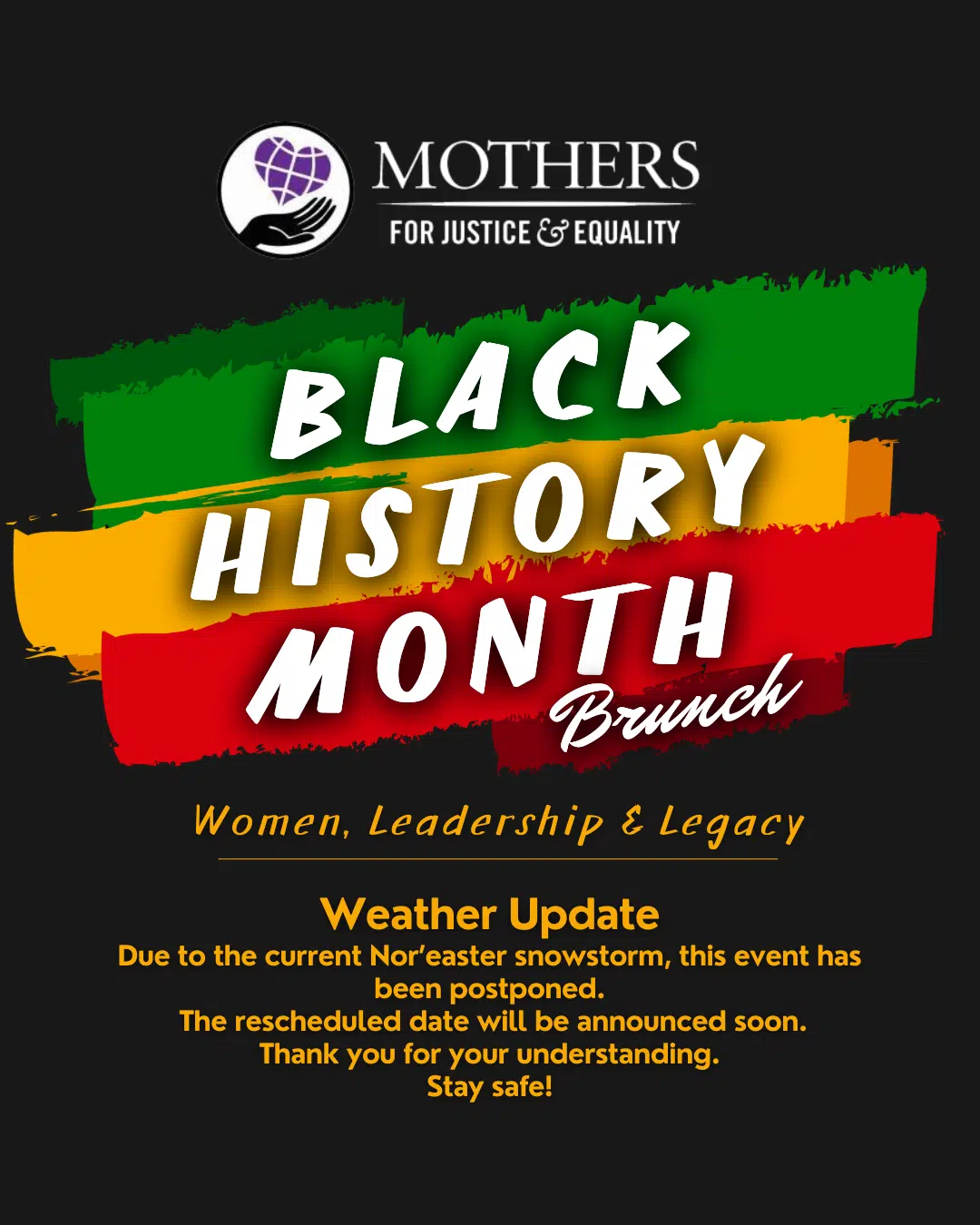 2026 Women's Empowerment Brunch flier Weather Update