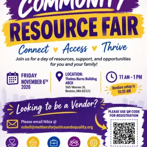 Community Resource Fair with QR